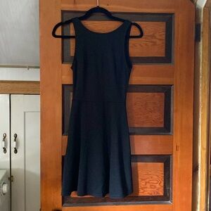 Crew Neck Black Dress
